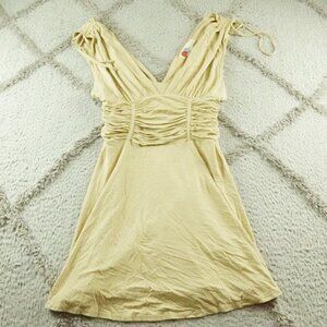 Free People Beach A-line Dress Womens Medium Smocked Waist Sleeveless